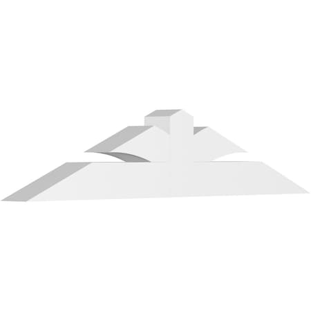 Ekena Millwork Richland Architectural Grade PVC Gable Bracket, 48"W x 10"H x 4"D x 4"F, 5/12 Pitch GBP048X10X0404RIC00